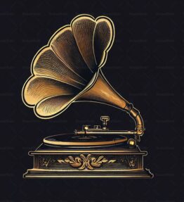 Antiker Grammophon